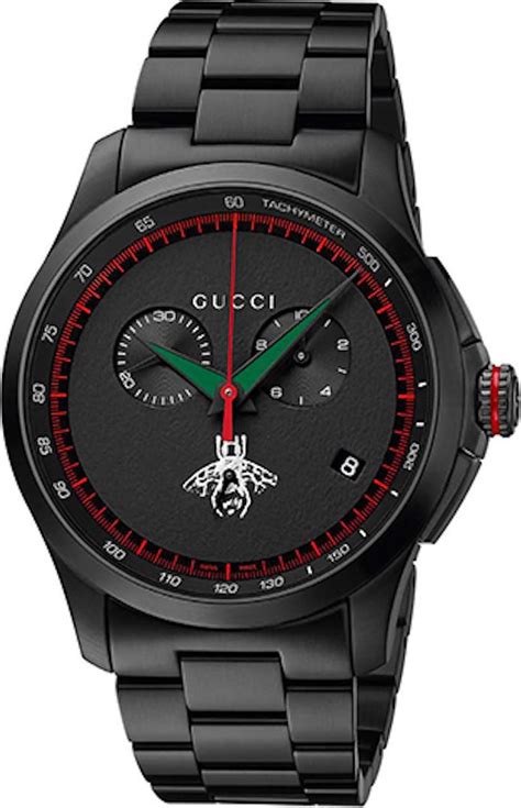 gucci watch change faces|gucci black chronograph watch.